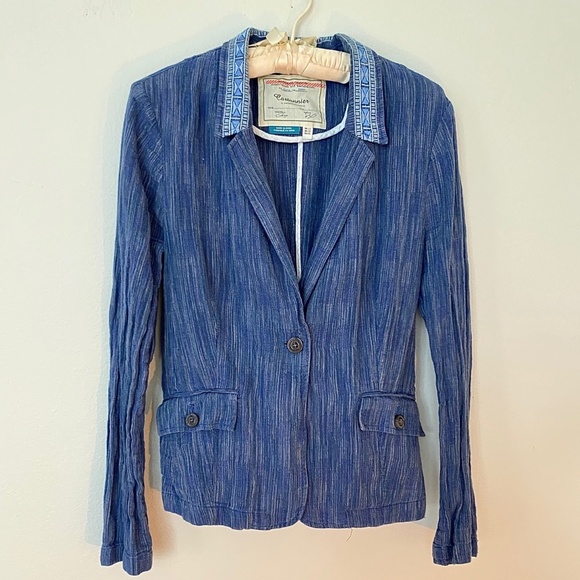 Anthropologie Jackets & Blazers - Anthropologie Cartonnier Jacket - Blue Denim Color M